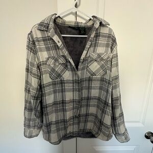 Stillwater Grey Plaid Jacket Sz L